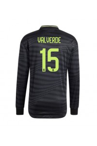 Real Madrid Federico Valverde #15 Voetbaltruitje 3e tenue 2022-23 Lange Mouw
